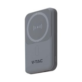   Vezeték nélküli mágneses power bank, 20w, szürke, V-TAC, 23040