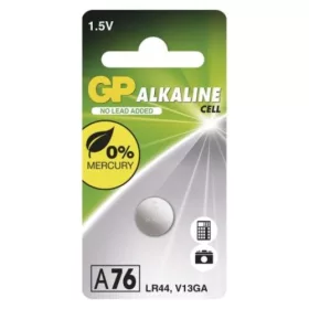   GP Ultra Plus Alkáli gombelem LR44 (A76F) 1db/bliszter, 1,5V, B13762