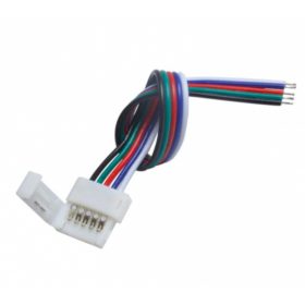 Forrasztásmentes betáp 12 mm-es RGBW LED szalaghoz