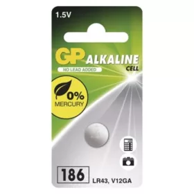 GP Alkáli gombelem LR43 (186) 1db/bliszter, 1,5V, B13861