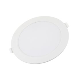   LED háttérvilágítású vékony mini kerek panel, 6W, 2700K, meleg fehér, 360 lm, fehér, Optonica, 2953