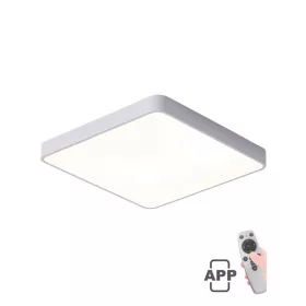   LED mennyezeti négyzet alakú lámpatest FINESSE S1-60 600x600xH50 60W dimmelhető+mobil fehér 2026170 VITO, opcionális függesztő szett 2026410
