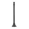 Kültéri acél lámpaoszlop E27 foglalattal és 750 mm-es kábellel fekete 3242240 VITO
