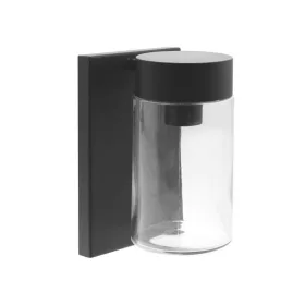   Kültéri fali lámpa KOTOR W1 Φ116x320mm IP44 rozdsamentes acél, fekete 3230350 VITO