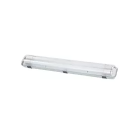   Por- és páramentes lámpatest 2 x T8 G13 LED fénycsőhöz egyoldali betáplálás 663x100x76mm szürke 3310710 VITO