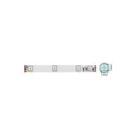   LED szalag, 5050, 30 led/m, 7,2 W/m, RGB, IP20, 12V, 5m/tekercs, vághatóság 10cm, 5501510 VITO