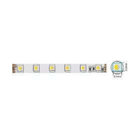   SMD LED szalag LEDStrip+ 12V 60x5050 14.4W/m RGBW 1470lm/m IP20 3m ragasztó 10mm 5m/tekercs vágási egység 5cm 5540450 VITO