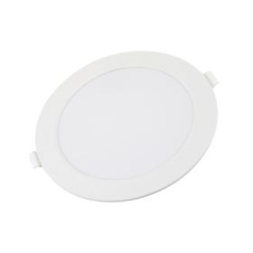   LED háttérvilágítású vékony mini kerek panel, 12W, 6000K, hideg fehér, 840 lm, fehér, Optonica, 2954