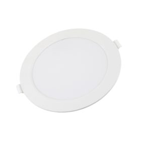   LED háttérvilágítású vékony mini kerek panel, 12W, 4500K, természetes fehér, 840 lm, fehér, Optonica, 2955