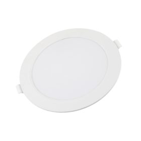   LED háttérvilágítású vékony mini kerek panel, 12W, 2700K, meleg fehér, 840 lm, fehér, Optonica, 2956