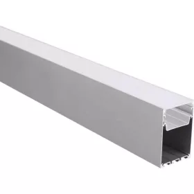   Alumínium profilú LED szalaghoz, ezüst/fehér fedő, Optonica, 15125