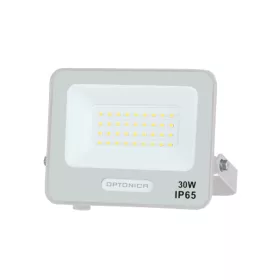   LED smd reflektor fehértel, IP65-ös kivitelben, 15 cm-es kábellel, 30W, 4000K, természetes fehér, 2700 lm, Optonica, 15808