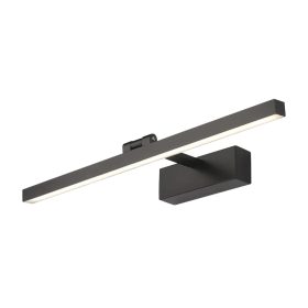   LED tükör/fali lámpa 14w - fekete, 4000K, természetes fehér, 910 lm, Optonica, 7553