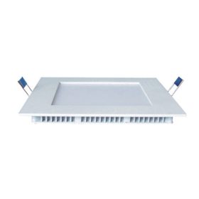   LED panel , 24W , süllyesztett , négyzet , hideg fehér , Alumínium , Bright Solutions