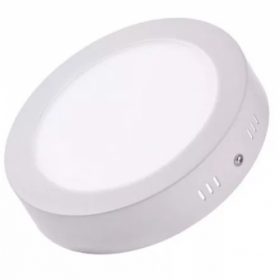   LED panel , 6W , falon kívüli , kerek , meleg fehér , Alumínium , Bright Solutions