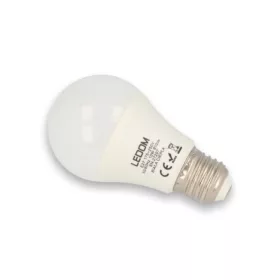   LED lámpa , égő , körte ,  E27 foglalat , 10 Watt , természetes fehér , LEDOM
