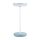 LED lámpa , asztali , hordozható , kék , lekerekített , érintő kapcsoló , USB , dimmelhető , meleg fehér , IP44 , Kanlux , FLUXY