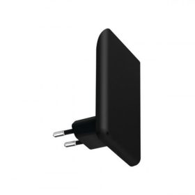   LED lámpatest , éjszakai irányfény , 0.3W , négyzet , meleg fehér , fekete , ORISA