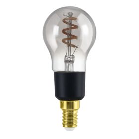   EGLO , 110323 , LEDE14 , f&eacute;nyforr&aacute;s , 2000 K , E14 , 1X4W , Dimmelhető , fekete-&aacute;tl&aacute;tsz&oacute;