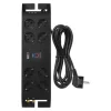 EMOS túlfeszültség védelem 8alj. 3m 1800j schuko, fekete, P54252