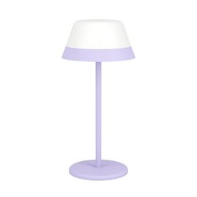   LED lámpa , asztali , hordozható , lila , lekerekített , érintő kapcsoló , dimmelhető , 2in1 , RGB+WW, IP54 , EGLO , MEGGIANO