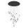 EGLO , 390413 , SINDICAT , függeszték , 3000 K , LED , 17X3W , Dimmelhető , IP20 , átlátszó