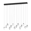 EGLO , 390414 , SINDICAT , függeszték , 3000 K , LED , 14X3W , Dimmelhető , IP20 , átlátszó
