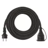 Hosszabbító 10 m, 1 aljzat, fekete, gumi-neoprén, 250 V, 2,5 mm2, 230V, IP44, EMOS, P01810R