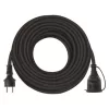 Hosszabbító 25 m, 1 aljzat, fekete, gumi-neoprén, 250 V, 2,5 mm2, 230V, IP44, EMOS, P01825R