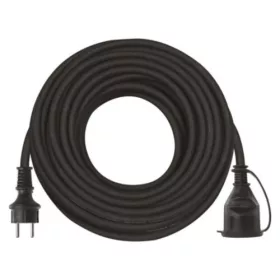   Hosszabbító 20 m, 1 aljzat, fekete, gumi-neoprén, 250 V, 1,5 mm2, 230V, IP44, EMOS, P01820