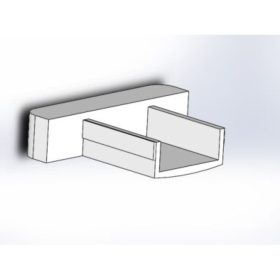 Műanyag végzáró alumínium profilhoz, FLAT-WIDE