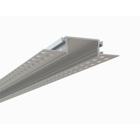   635 VL gipszkartonnal kompatibilis eloxált alumínium U-profil LED-szalaghoz 1m, GIPSZ