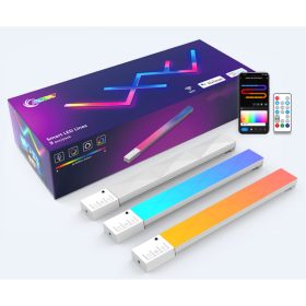   LED lámpa szett , 9 db  , távirányítóval , RGB + IC (digitális) , dimmelhető , USB , WIFI/Bluetooth , TUYA , LEDISSIMO AMBIENT LIGHT