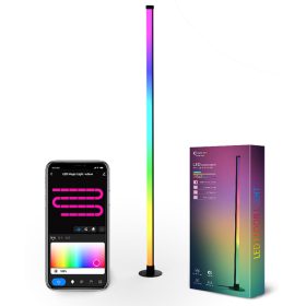   LED lámpatest , állólámpa , 135 cm, távirányítóval , RGB + IC (digitális) , zenére reagáló , USB, WIFI/Infravörös , TUYA kompatibilis , LEDISSIMO AMBIENT LIGHT