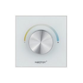   Tekerő gombos kapcsoló , fali , dimmer , távirányító , 2.4GHz , rádiófrekvenciás , CCT , fehér , Miboxer (Mi-Light)  , P0