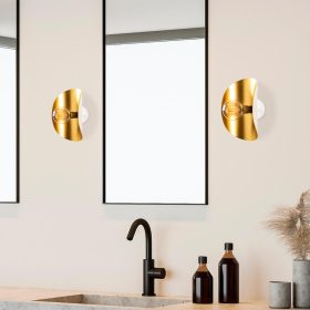   Opviq , 536NTD2119 , Sivani - MR - 840 , Fehér arany Színű , Fali lámpa , E27