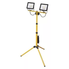   EMOS Hobby Slim LED reflektor 2x 30W + háromlábú állvány, 4000K, 2400, 220–240V, CRI> 80, fekete, sárga, Természetes fehér, IP65, ZS2231.2
