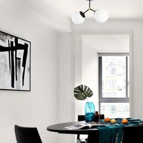   Opviq , 892OPV1642 , Damar - 6331 , Fekete 
Fehér Színű , Csillár , E27 Foglalattal