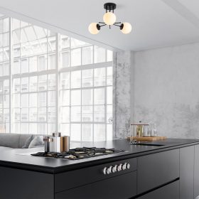   Opviq , 521SHN3438 , Daisy-147-AV3 , Fekete Színű , Csillár , E27 Foglalattal