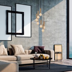   Opviq , 584TTM1329 , Tempo - 6032 , Vintage Stílusú , Csillár , E27