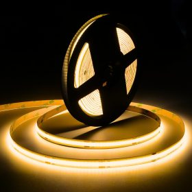   MARATHON COB LED szalag , áramgenerátoros IC-vel , 24 Volt DC , 7.5W/m , 480 led/m , 8mm , >90Ra , meleg fehér , LEDISSIMO