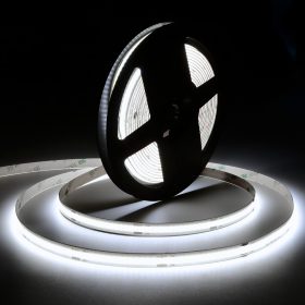   MARATHON COB LED szalag , áramgenerátoros IC-vel , 24 Volt DC , 7.5W/m , 480 led/m , 8mm , >90Ra , hideg fehér , LEDISSIMO