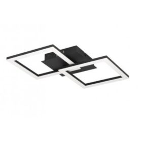   LED lámpatest , mennyezeti ,  31 cm , 2X9,8W , dimmelhető , fehér, fekete , Eglo , RGBIC