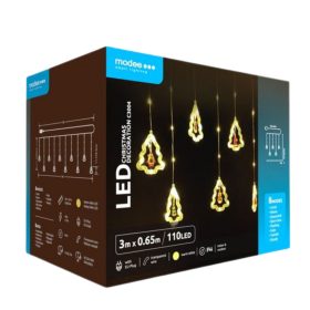   Led fényfüzér , beltéri , meleg fehér , karácsonyfa , 110 LED , 6 m  , IP44 , Modee