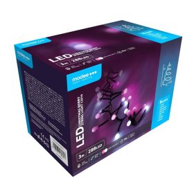   Modee Karácsonyi LED Füzér Berry Plastic Adapteres C2016 (288LED/3m) pink+cold