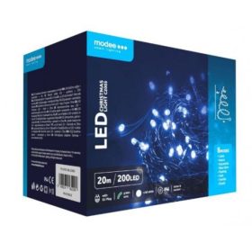  Led fényfüzér , beltéri/kültéri , hideg fehér , 200 LED , 20 m  , IP44 , Modee