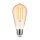 LED lámpa , égő , izzószálas hatás , filament  , E27 foglalat , ST64  , Edison , 4 Watt , meleg fehér , 1800K , borostyán sárga , Modee