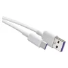 Töltő- és adatkábel USB-A 2.0, USB-C 2.0, 1,5 m, fehér, EMOS, SM7026
