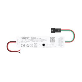   Digitális MINI (SPI) LED szalag vezérlő  futófényhez  (2.4GHz) , 6A , 3in1, monokróm/RGB /RGBW , Miboxer , SPIR3-M