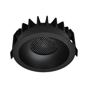   LED-es mélysugárzó Bridgelux chipes méhsejt diffúzoros, 24w, CCT, 2540lm, 24°, fekete, CRI>90, V-TAC, 23675